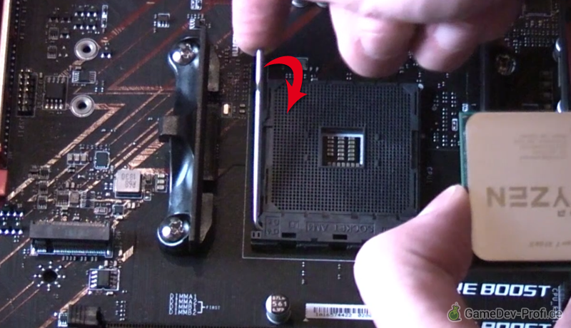 Prozessorverankerung lösen.