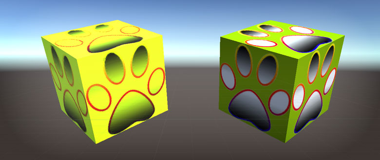 Bild mit Transparenz auf ein GameObject aufkleben