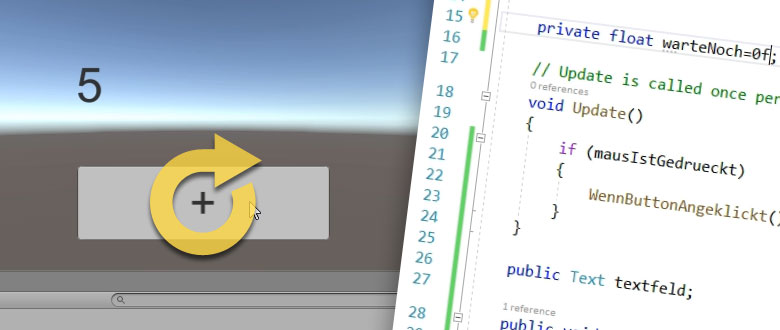 Zähler erhöhen solange ein Button gedrückt wird