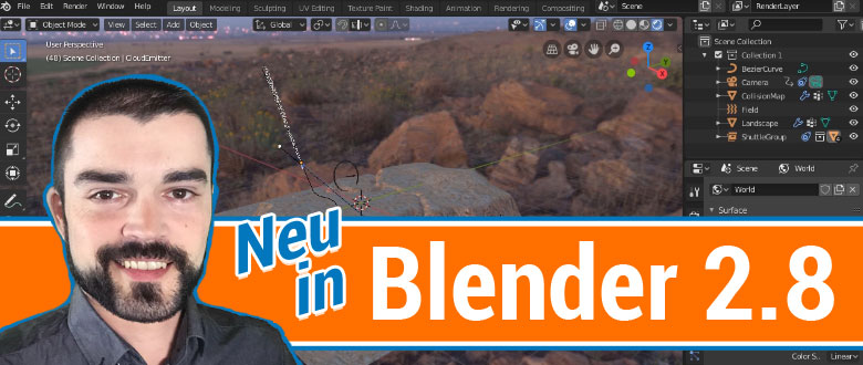 Umstieg auf Blender 2.8 – Was ist neu?