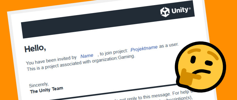 Unity-Projekteinladung annehmen